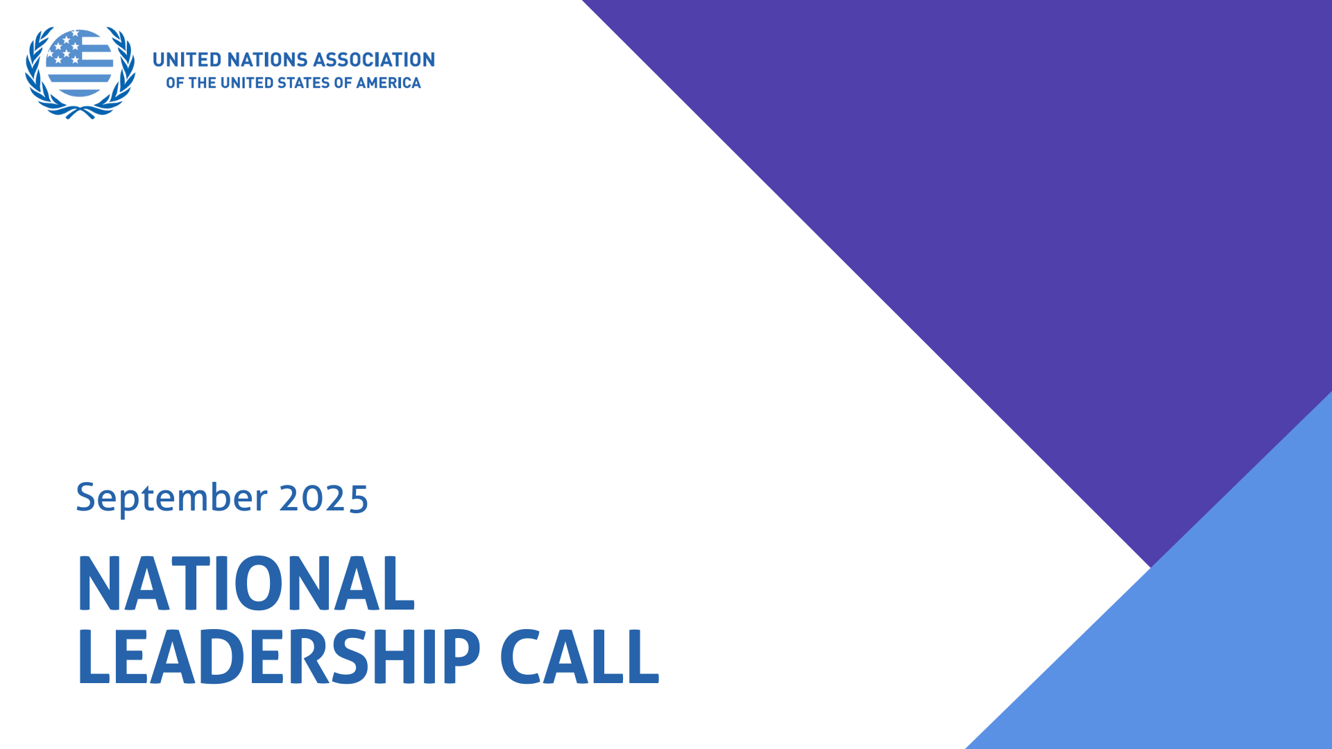 National leadership call