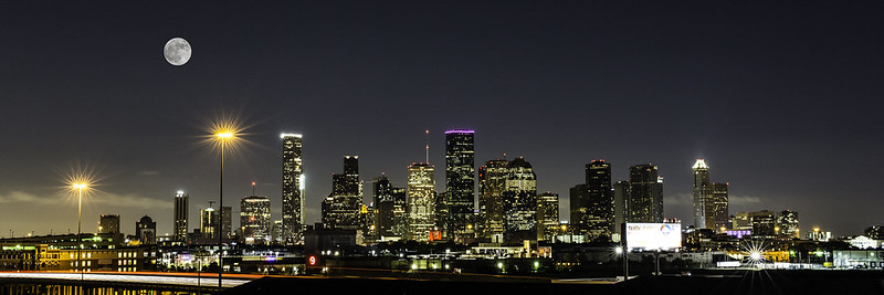 Houston Night Skyline